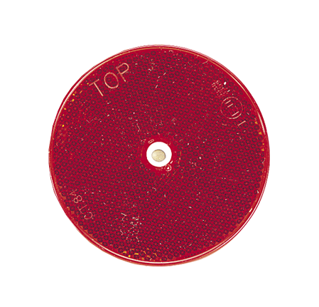 84022BL Narva Red Retro Reflector 80mm Diameter with Central Fixing Hole