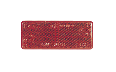 84037BL Narva Red Retro Reflector 70 x 28mm with Self Adhesive