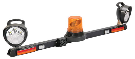 85080 Narva 12 Volt L.E.D Rotating Mine Bar - 1.2m with Senator II L.E.D Work La