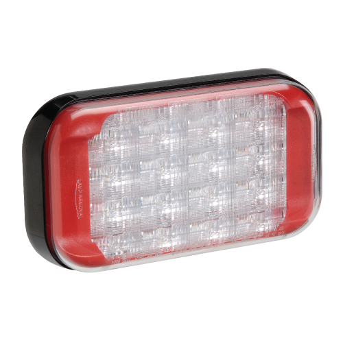 85222R-D Narva 9-33 Volt High Powered L.E.D Warning Lamp Red with 5 Flash Patter
