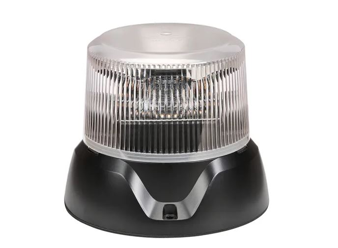 Narva 85246AC PULSE II LED Strobe Amber/Clear Lens 12/24V Flange Base SAE IP69K