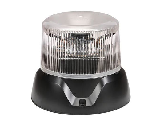 Narva 85246AC PULSE II LED Strobe Amber/Clear Lens 12/24V Flange Base SAE IP69K