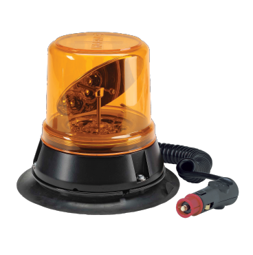 85274A Narva 12/24 Volt Hi Optics L.E.D Rotating Beacon Amber Magnetic Base
