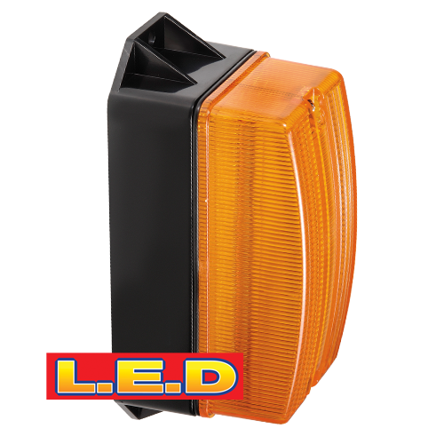 85346A Narva 12-80 Volts L.E.D Quad Flash Strobe Light Amber Flange Base