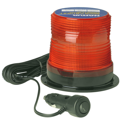 85352R Narva Single Flash Sonically Sealed Strobe Light Red with Magnetic Base C