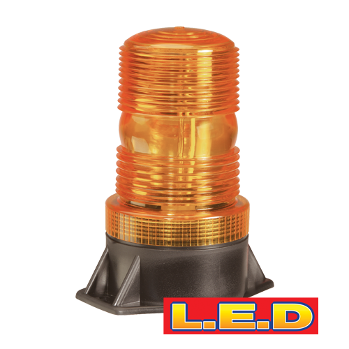 85374A Narva 12-80 Volts L.E.D Quad Flash Strobe Light Amber Flange Base
