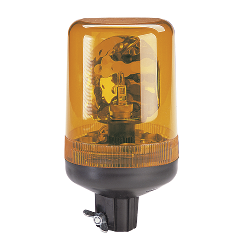 85421A Narva 12/24 Volt Hi Optics Rotating Beacon Amber Pipe Mount