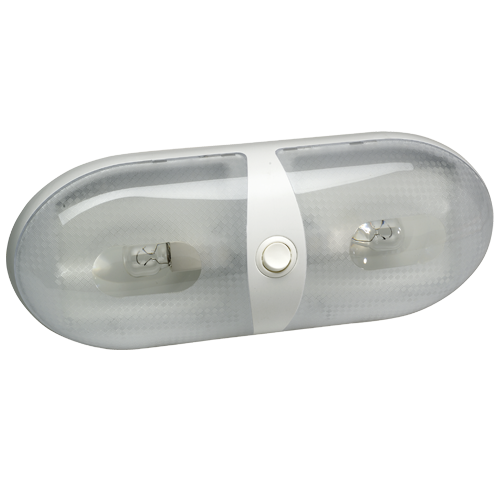 86862BL Narva Dual Interior Dome Light with Off / On Rocker Switch