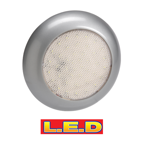 87570S Narva 9-33 Volt L.E.D Interior Lamp with Silver Satin Base