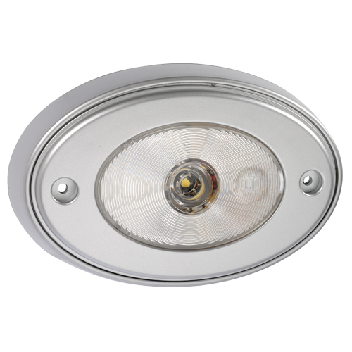 87642 Narva 10-30 Volt 1W L.E.D Silver Satin Courtesy Lamp with Off / On Switch