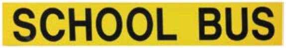 IONNIC 882-914 Decal - "SCHOOL BUS"