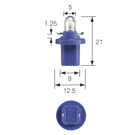 47780 Narva 12 Volt Dash Panel Globe Blue