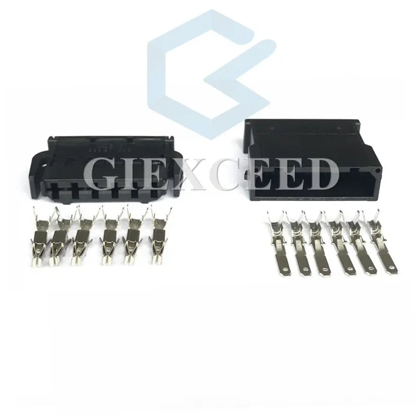 2 Sets 6 Pin 872 862 521 1-1670920-1 893971996 89397199 Fuel Injector Connector Dash Sensor Plug AC Assembly Socket For VW Audi