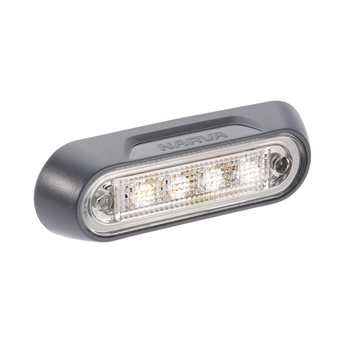 90812BL Narva 10-30 Volt L.E.D Front End White Lamp with Grey Deflector Base and