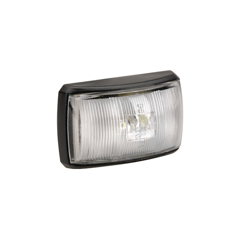 91412 Narva 10-33 Volt L.E.D Front End Outline Marker Lamp (White) with Black De