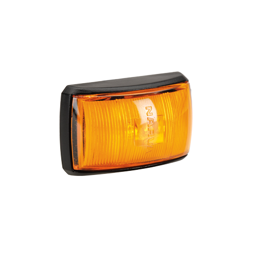 91423 Narva 10-33 Volt L.E.D Side Marker Front End Amber Lamp with Black Deflect
