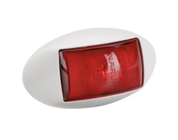91434WBL Narva 10-33 Volt L.E.D Rear End Outline Marker Lamp (Red) with Oval Whi