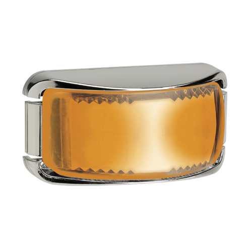 91642C Narva 9-33 Volt L.E.D Side Direction Indicator Lamp (Amber) with Chrome B