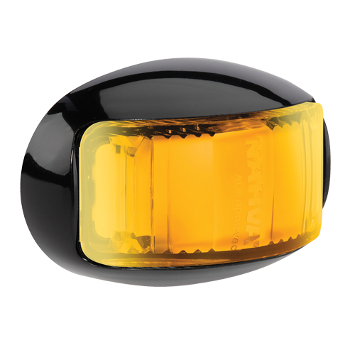 91645 Narva 9-33 Volt L.E.D Side Direction Indicator Lamp (Amber) with Oval Blac