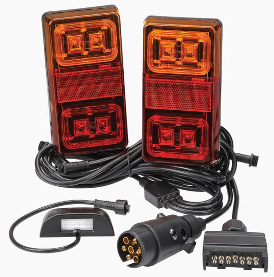Narva 12V MODEL 35 L.E.D PLUG AND PLAY TRAILER LAMP KIT (RECTANGULAR LAMPS) 93560BL2