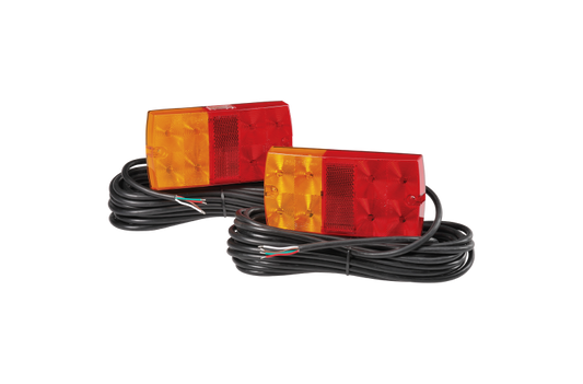 Narva 93642TP 12V LED Marine Slimline Trailer Lamp Kit Tail Indicator Boat Light