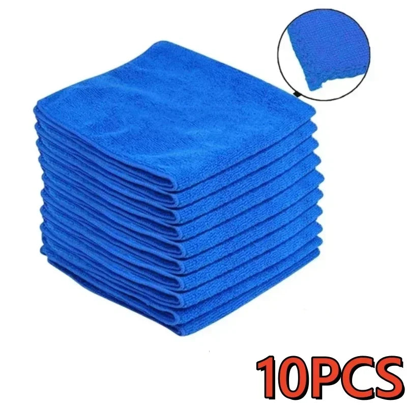 10 x Microfiber Cleaning Cloths Lint Free Cleaning Towel Car Care Detailing Cleaning Polishing Super Absorbent for Car Window