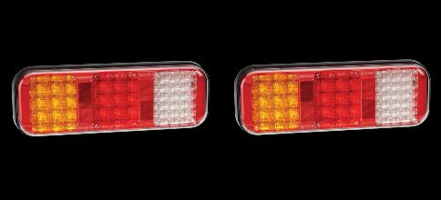 2 x Narva 94210 LED Combination Trailer Lights Stop Tail Indicator Reverse