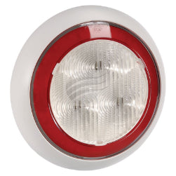94342W Narva 9-33 Volt L.E.D Reverse Lamp (White) with Red L.E.D Tail Ring, 0.5m