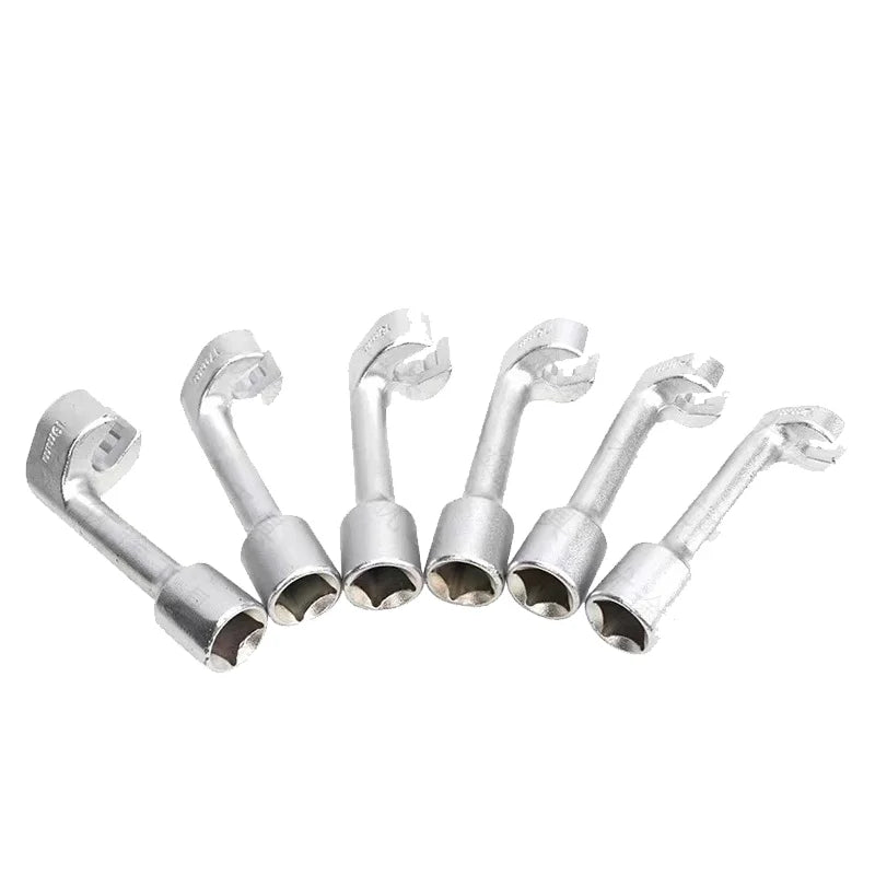 6-Piece Injector Fuel Line Socket Wrench Set 1/2" Diesel Fuel Injector Line Injection Socket Wrench Spanner Tool Set 12/14/16mm