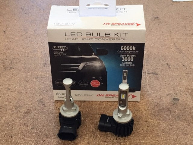 JW Speaker H27 880 881 LED 6000K DIRECT FIT Fog Light LED Globes (Pair)