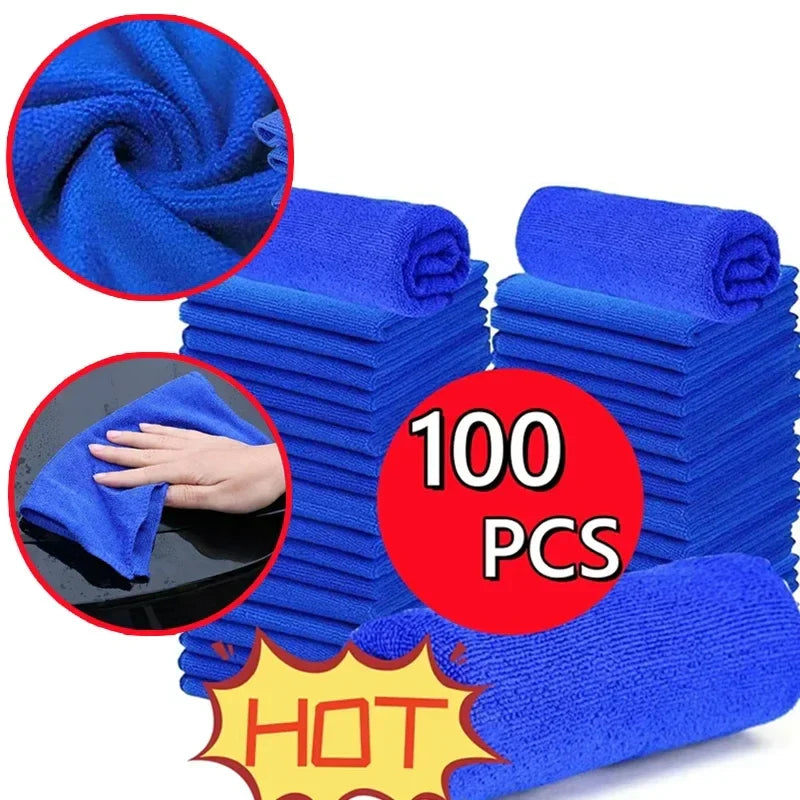 10 x Microfiber Cleaning Cloths Lint Free Cleaning Towel Car Care Detailing Cleaning Polishing Super Absorbent for Car Window
