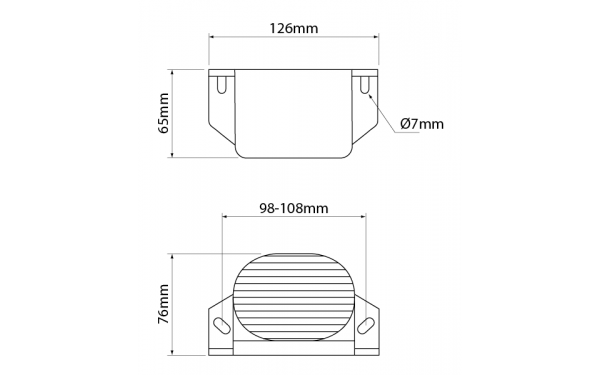 IONNIC BBS92ADR 12-24V Medium Duty Bbs-tek Fixed Volume Alarm