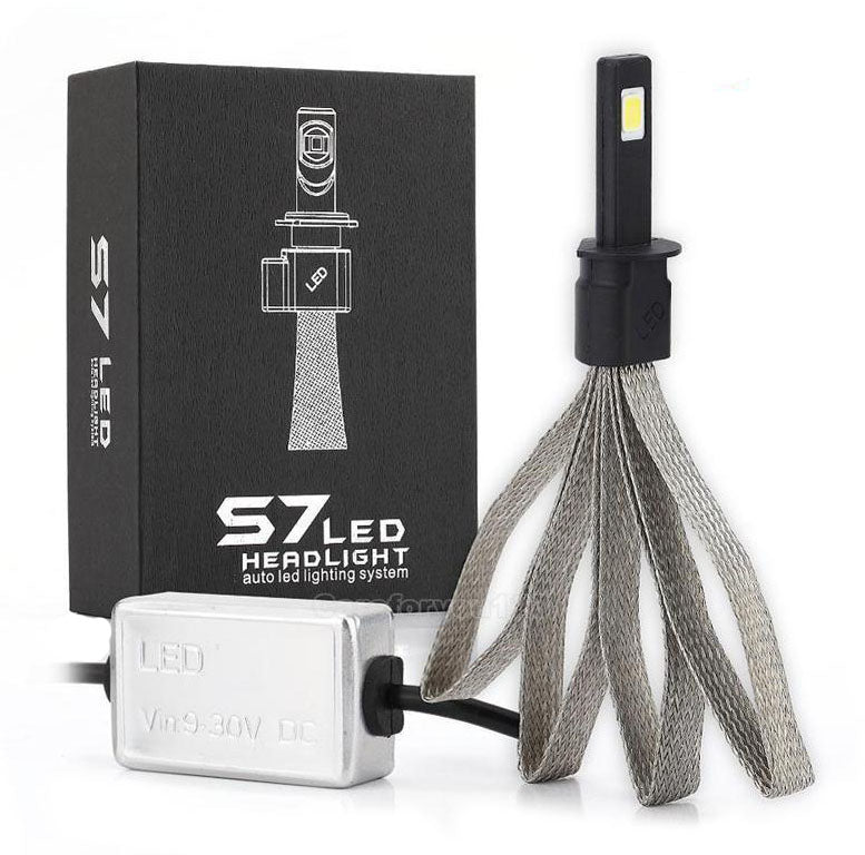 H1 LED 6400 Lumens Headlight Light Bulbs Globes Headlamp Fog Light