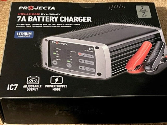Projecta 12V Automatic 7 Amp 7 Stage Battery Charger Multi Chemistry Lithium IC7