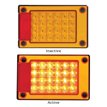 LED Autolamps J3AM 12-24 Volt Rear Indicator Single Function Lamp