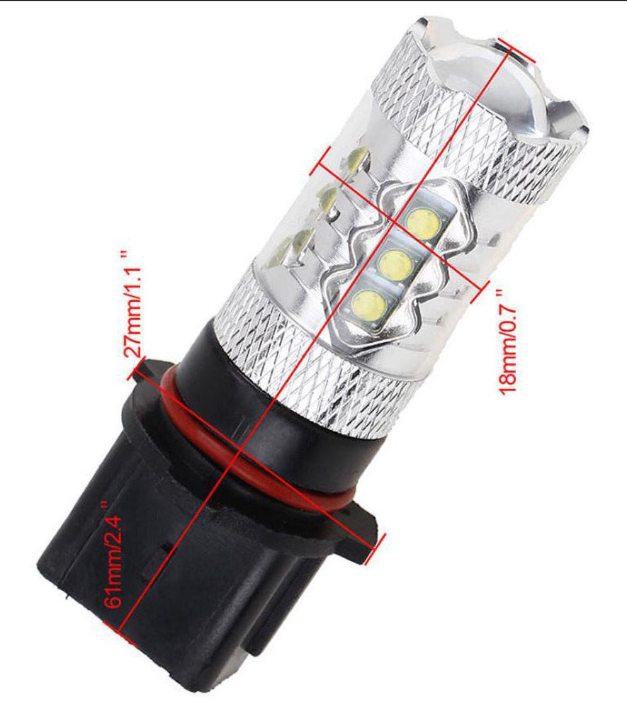 P13W 12277C1 12277 LED DRL FOG Lights For FT86 GT MY15 WRX STI FORESTER Bulbs