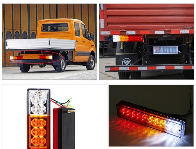 2 x Trailer Lights LED Stop Rear Tail Brake Reverse Lights Turn Indiactor ATV Tr