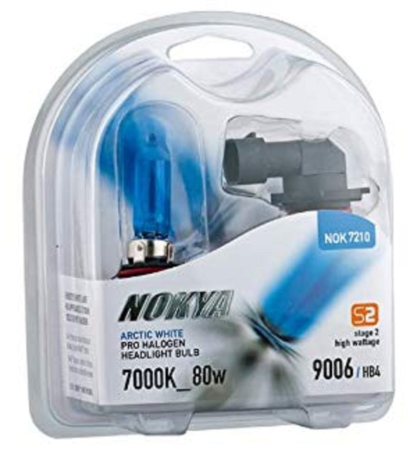 NOKYA HB4 9006 80W High Wattage Arctic White Stage 2 Halogen Light Bulb Globe