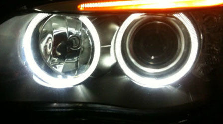 BMW E60 LCI LED Angel Eyes Halo Light Rings 2007 2008 2010 LED Headight 6000K