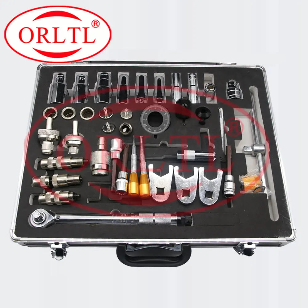 ORLTL 40pcs Removal Tools Common Rail Fuel Injector Nozzle Repair Tool Kits OR7001 Injector Repair Disassembly Equipments 40 Pcs
