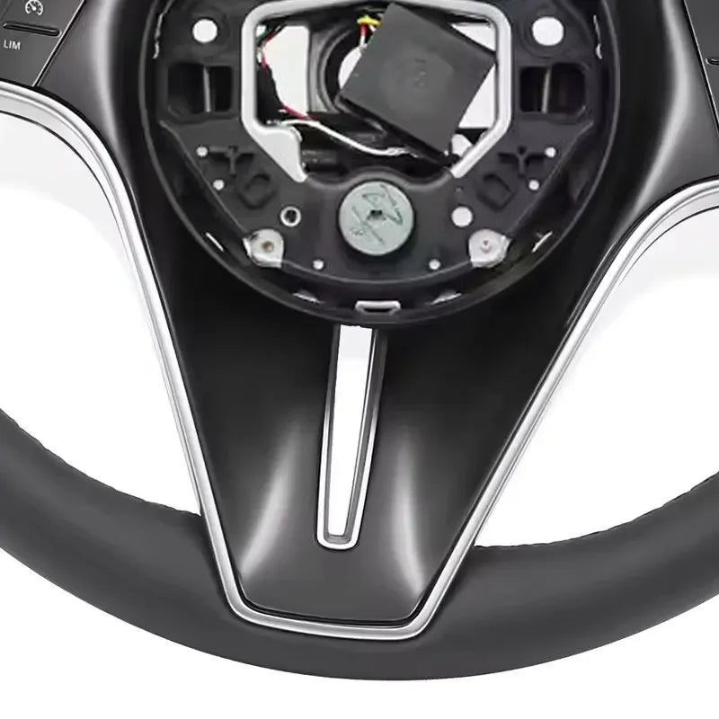 Car Steering Wheel Black Leather For Mercedes Benz W221 W222 W223 W204 W205 W167 W177 S65 GLA GLK GLC GLS GLS SKL MLS Auto Parts