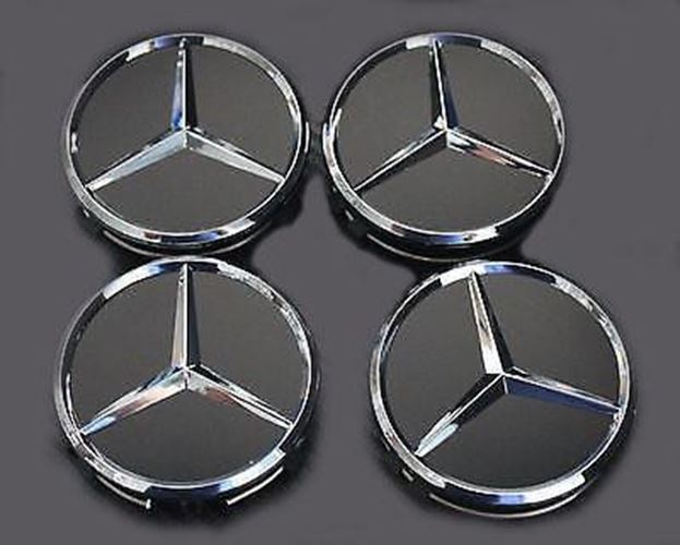75mm Wheel Hub Centre Caps for Mercedes C180 C200 C300 C43 C63 AMG