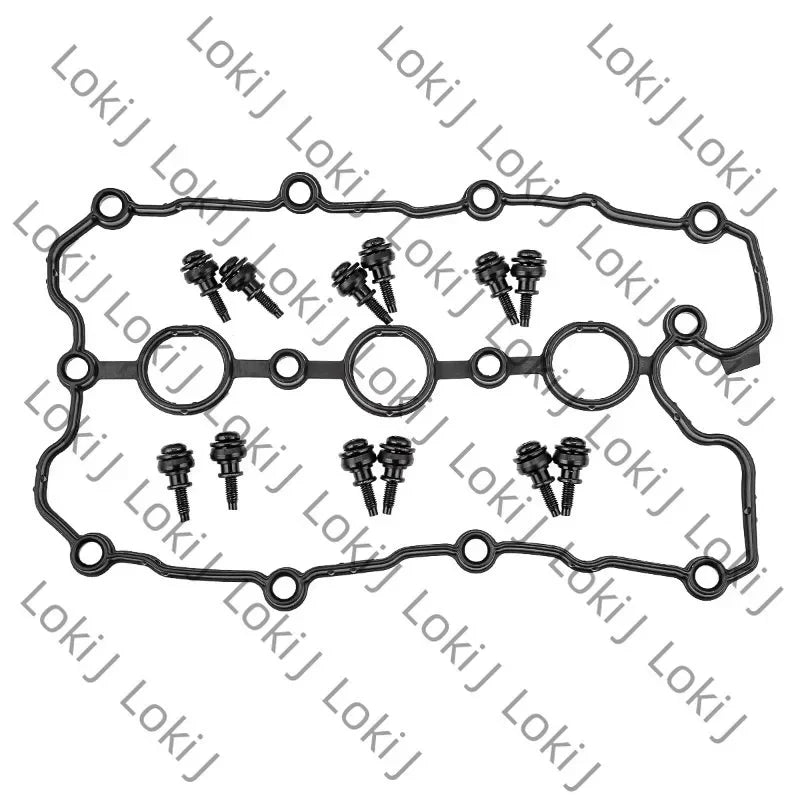 Right Engine Valve Cover with Gasket＆bolts 06E103472J,06E103472L,06E103472G For AUDI A4 B7 3.2FSI,A6 C6,A8L D3 2.4/3.2 FSI