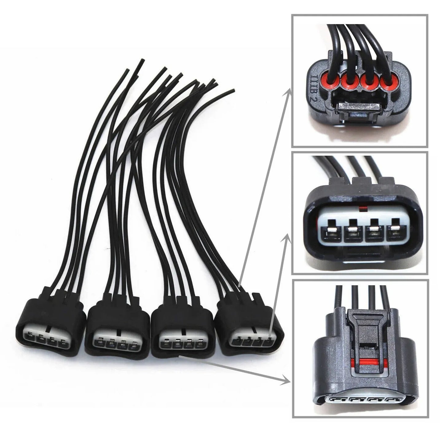 4 Pcs Ignition Coil Pigtail Connector Repair Harness Kit Set for Toyota Lexus