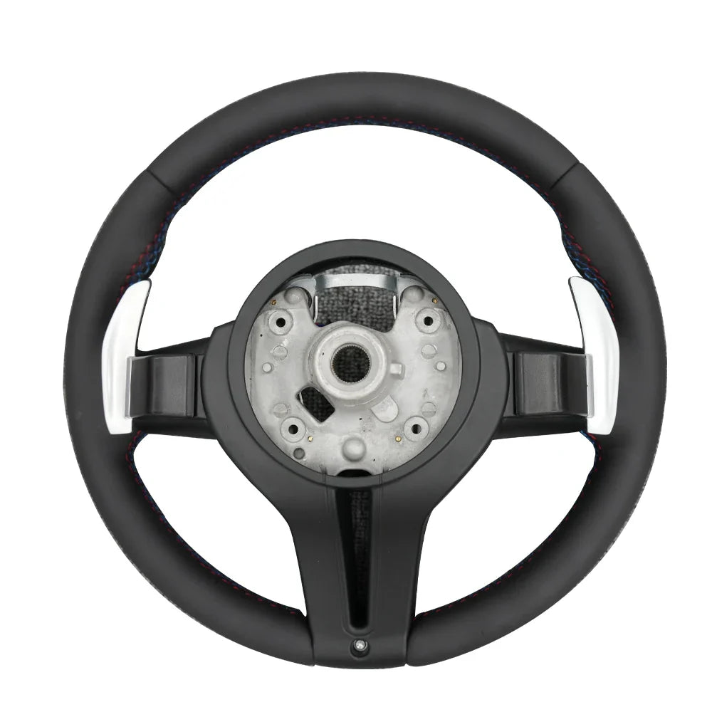 Leather Paddleshift Steering Wheel for BMW 5 6 7 Series F01 F02 F06 F07 F10 F11 F12 F13 M SPORT Carbon Fiber Trim