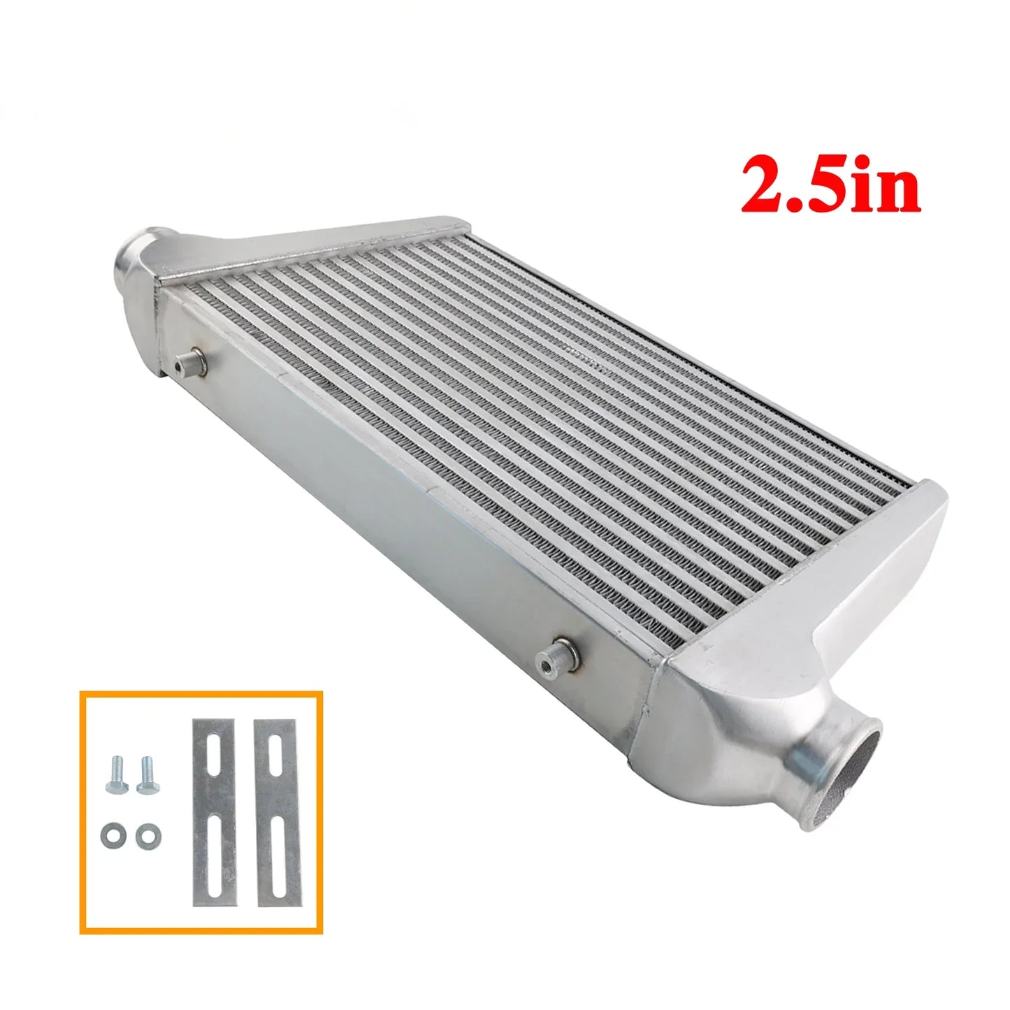 Universal Aluminum Intercooler oversize 450 X 300 X 65mm Inlet/Outlet 2.5" Tube & Fin front mount