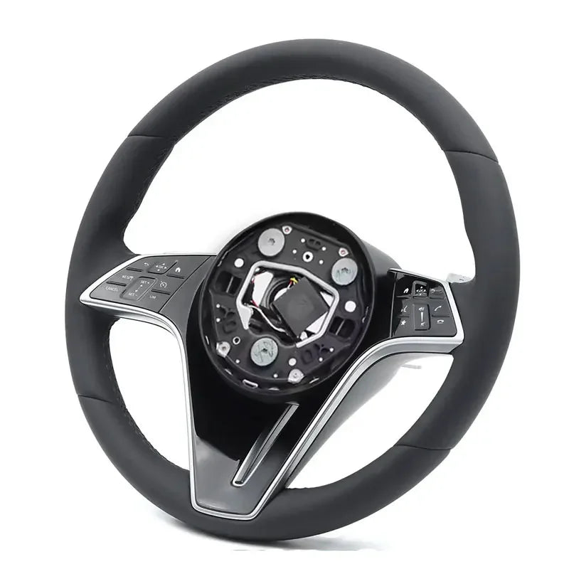 Car Steering Wheel Black Leather For Mercedes Benz W221 W222 W223 W204 W205 W167 W177 S65 GLA GLK GLC GLS GLS SKL MLS Auto Parts