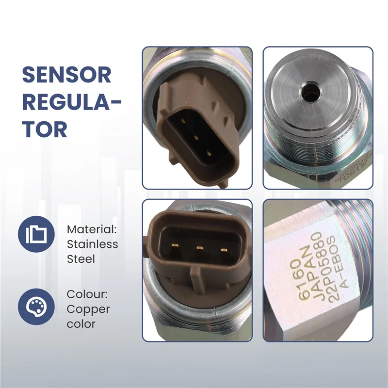 Fuel Rail High Pressure Sensor Regulator For Isuzu 4HK1 6HK1 Engine Mitsubishi L200 Pickup 2.5 D TD 499000-6160 6160