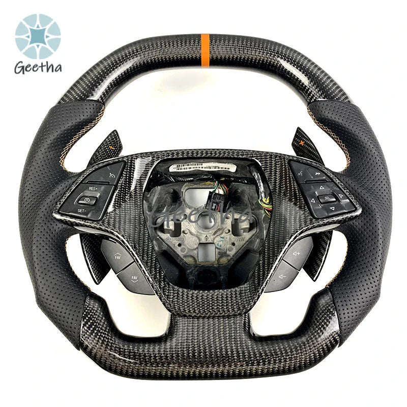 Carbon Fiber Steering Wheel for Chevrolet Corvette C7 Camaro Modification Upgrade Private Customization