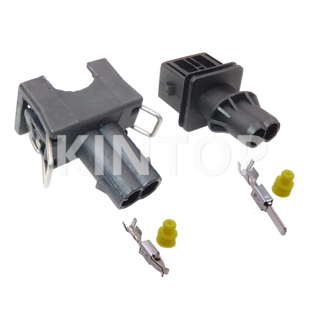 1 Set 2 Pin 037 906 240 829441-1 037906240 106462-1 EV1 Fuel Injector Nozzle Sealed Connector AC Assembly Plastic Housing Plug